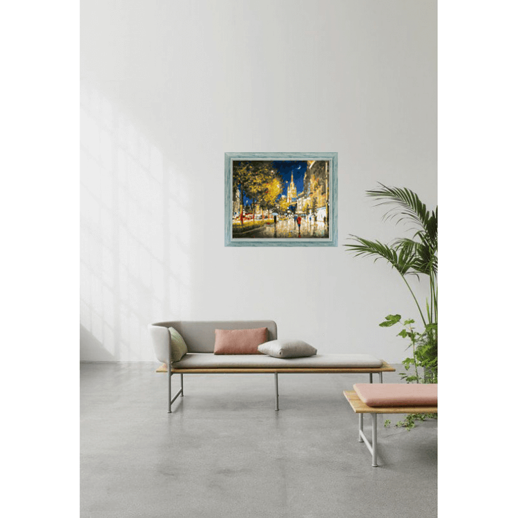 Картина по номерам «Вечерний свет Садового кольца» — картинка 7