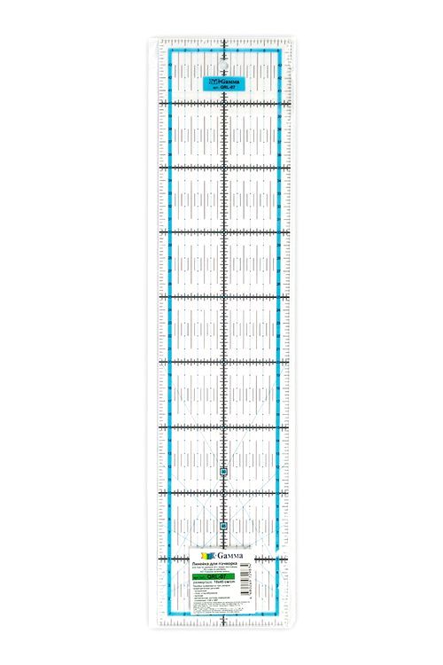 Линейка для пэчворка, 10x45 см, Gamma