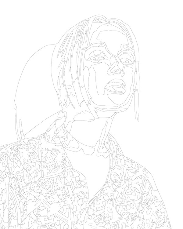 Картина по номерам «Клава Кока: портрет в неоновом свете» — картинка 3