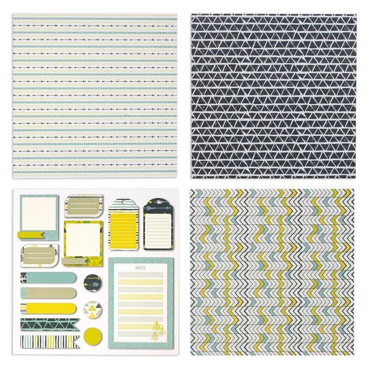 Бумага для скрапбукинга 30х30 см «Геометрия», 12 дизайнов — картинка 6