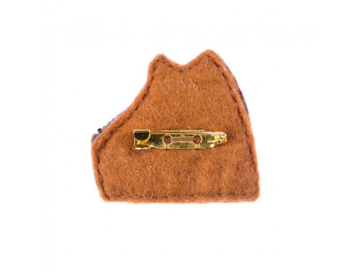 Набор для вышивания «Брошь. Шоколадное пирожное» — картинка 2