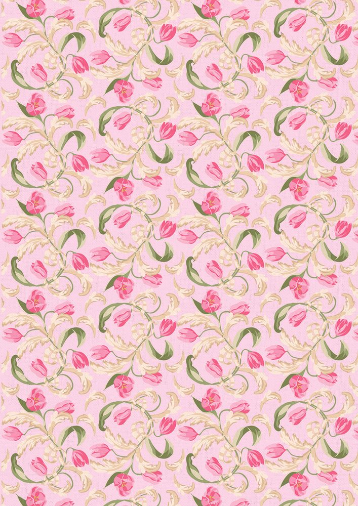 Ткань для пэчворка «ВЕСЕННИЙ ЭТЮД», 50x55 см, 146 г/м2, 100% хлопок, цвет: ВЭ-12 розовый, принт, Peppy