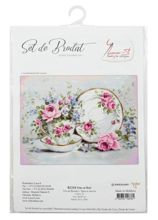 Набор для вышивания «Трио и цветы» — картинка 4