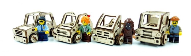 Конструктор из дерева «Кабриолет», Playwood — картинка 3