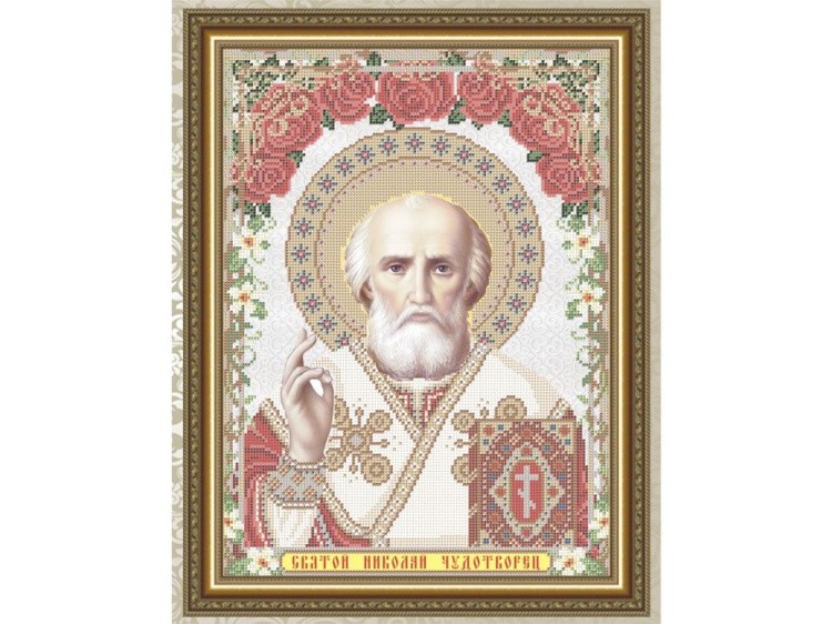 Рисунок на ткани «Св. Николай Чудотворец»