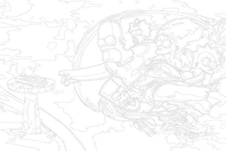 Картина по номерам «Simpsons Симпсоны: Семья Арт» — картинка 3