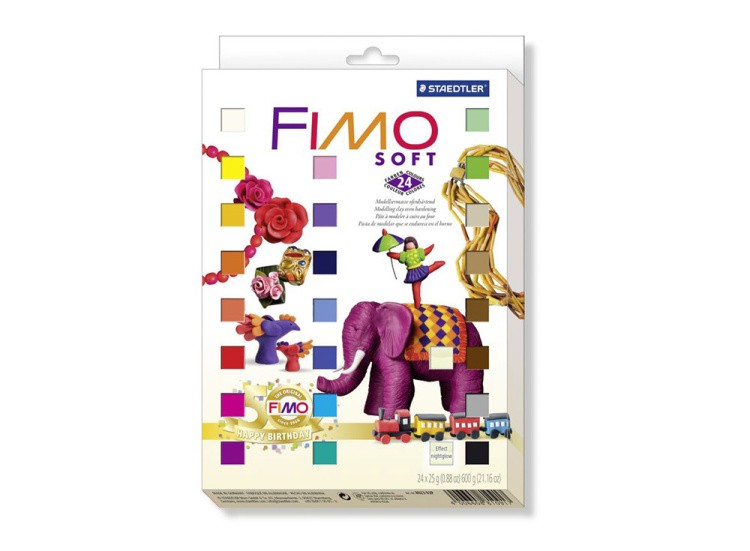 Набор FIMO Soft «Ностальгия» (24 цвета х 25 г, 4 каттера)