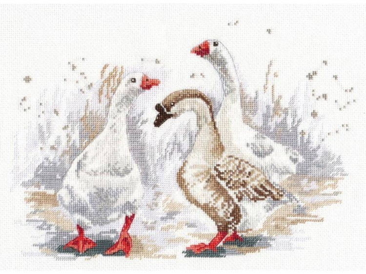 Набор для вышивания «Три весёлых гуся»