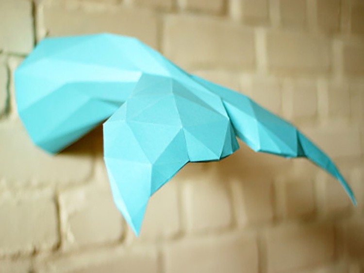 Бумажная модель для склеивания трофей «Хвост Кита» — картинка 2