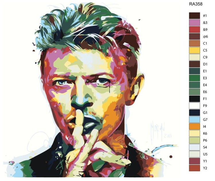 Картина по номерам «Дэвид Боуи» — картинка 2