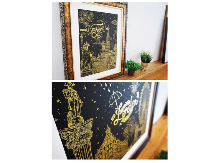 Скретч-картина «Нью-Йорк. Статуя Свободы» — картинка 3