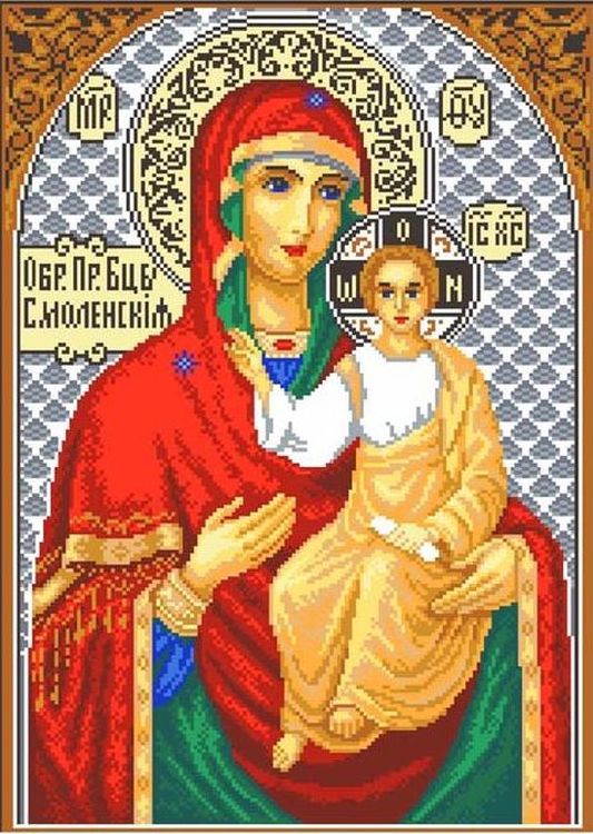 Рисунок на ткани «Икона Божьей Матери Смоленская»