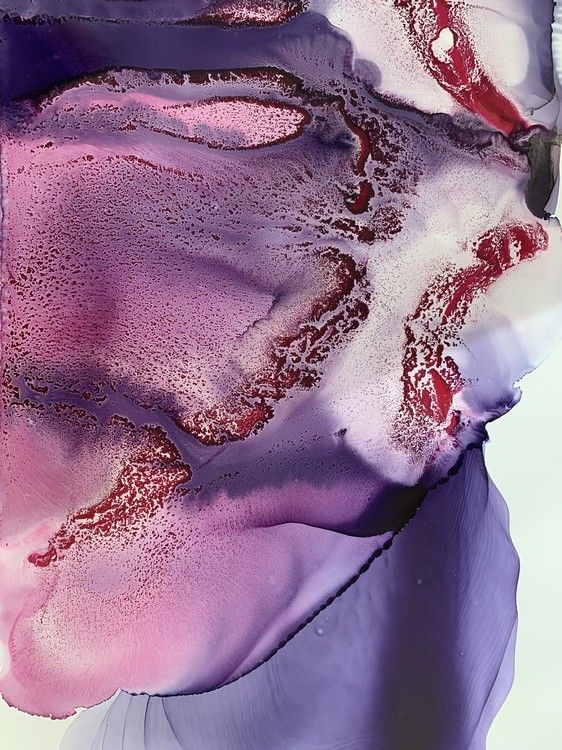 Спиртовые чернила расслаивающиеся Аметист, Kamenskaya Ink — картинка 3