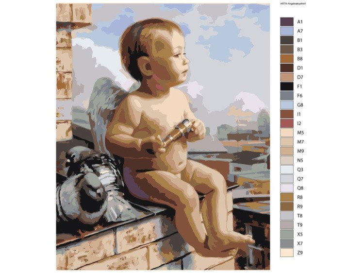 Картина по номерам «На крыше» — картинка 2