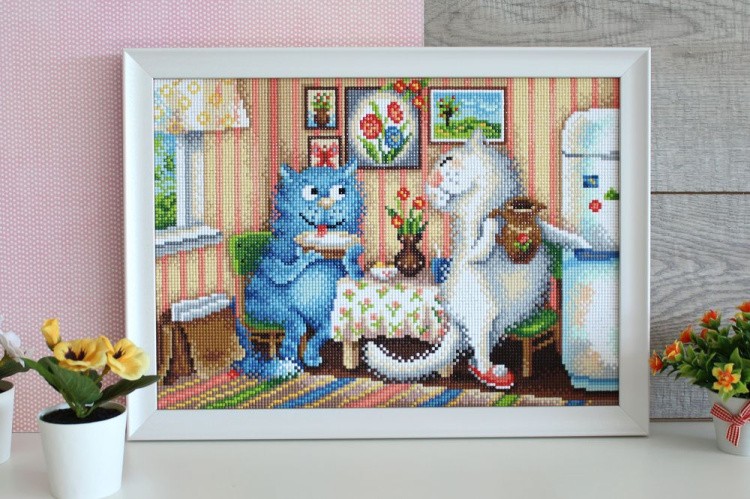 Алмазная вышивка «В гостях» — картинка 2