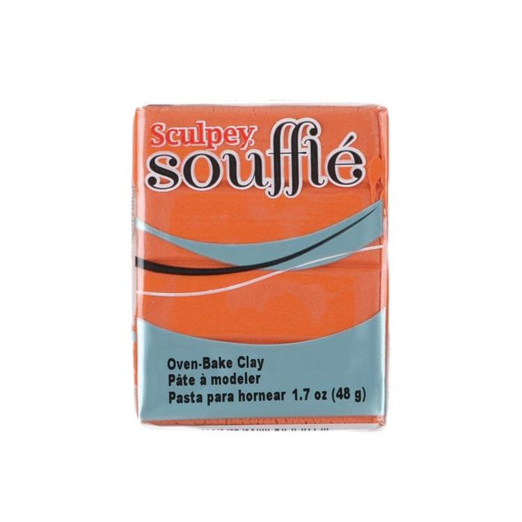 Полимерная глина Sculpey Souffle, цвет: 6009 мандариновый, 48 г