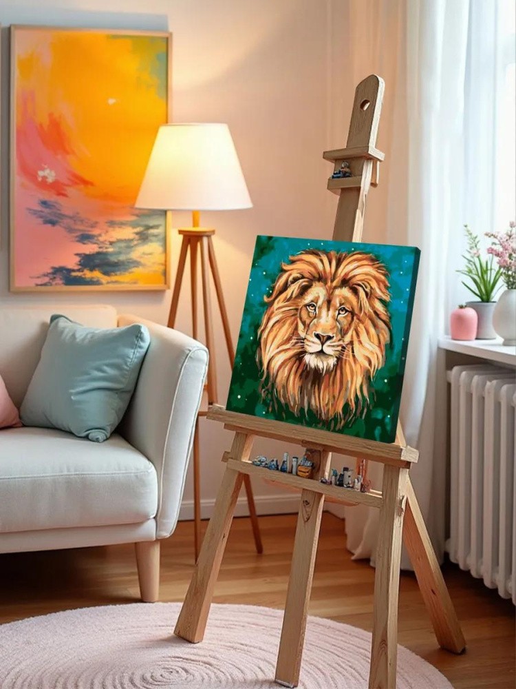 Картина по номерам «Царь зверей» — картинка 9