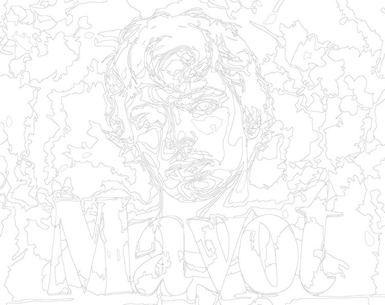 Картина по номерам «Mayot Майот Моет: рэпер Артем Никитин» — картинка 3