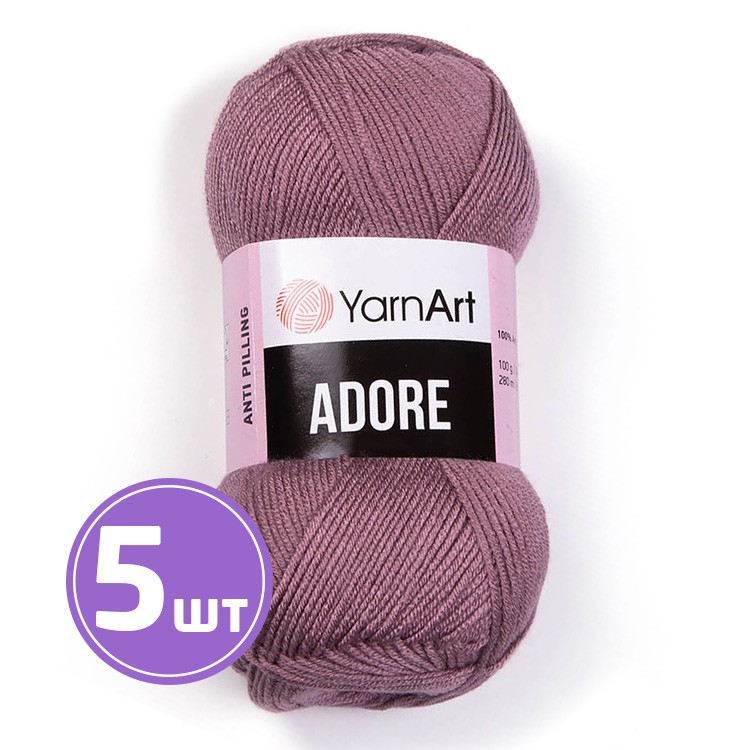 Пряжа YarnArt Adore (Адоре) (344), светлый ковыль, 5 шт. по 100 г