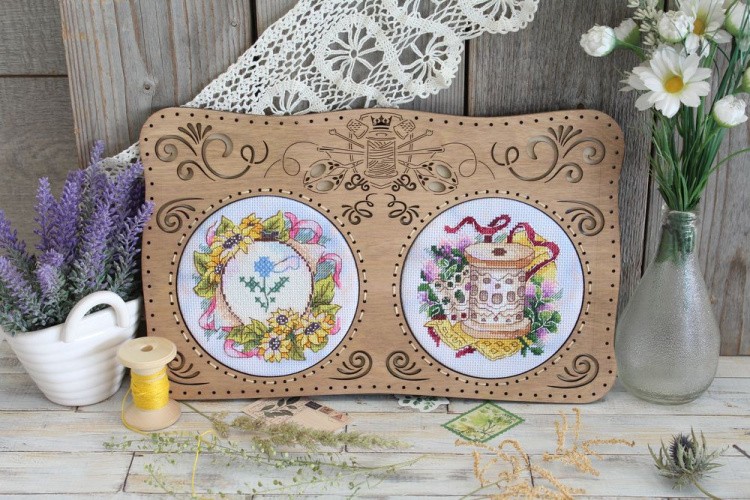 Рамка «Рукодельная двойная», 21х34/13х13 см — картинка 2