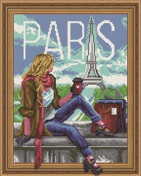 Алмазная вышивка «Ностальгия по Парижу»