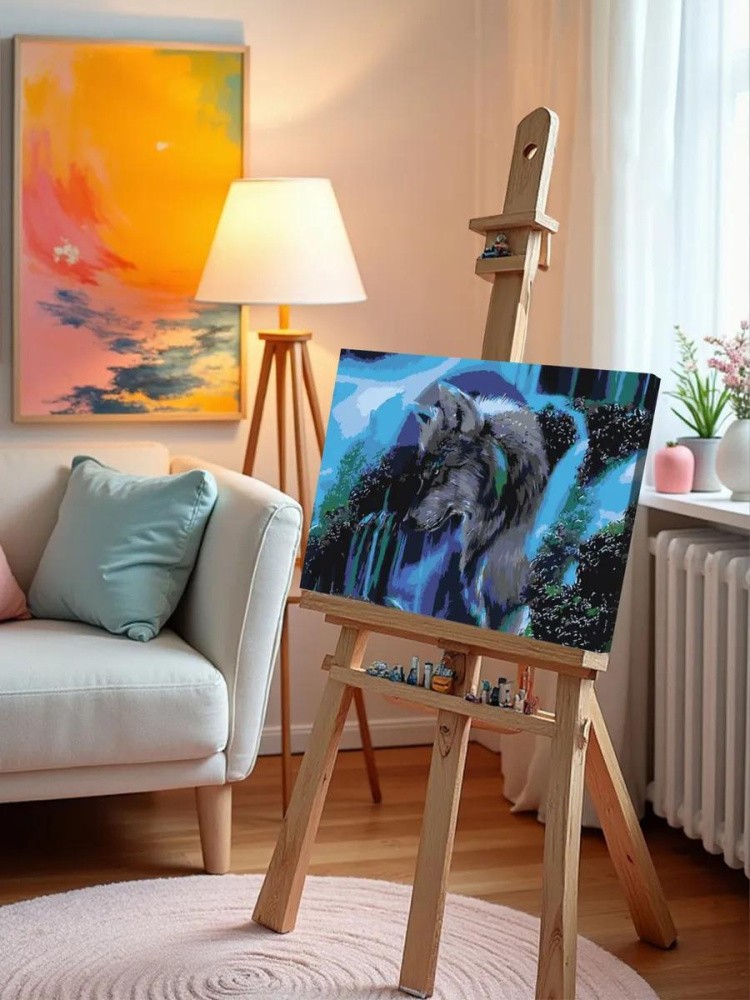 Картина по номерам «Одинокий волк» — картинка 9