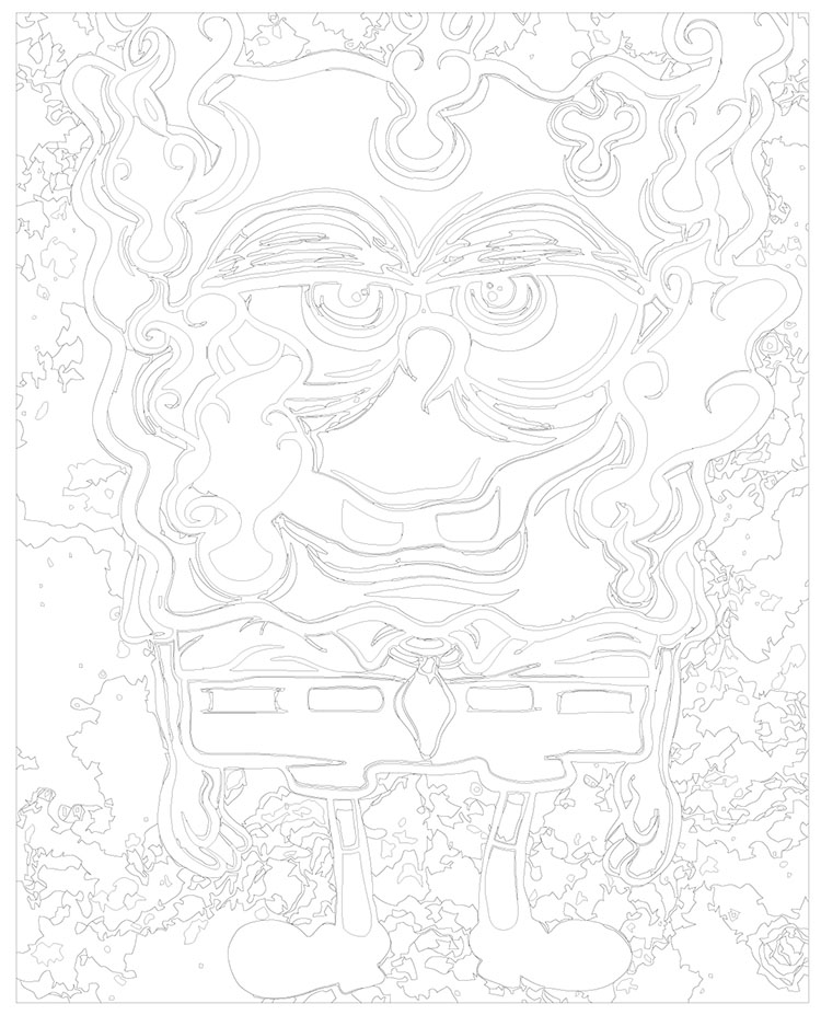 Картина по номерам «Губка Спанч Боб: Арт» — картинка 3