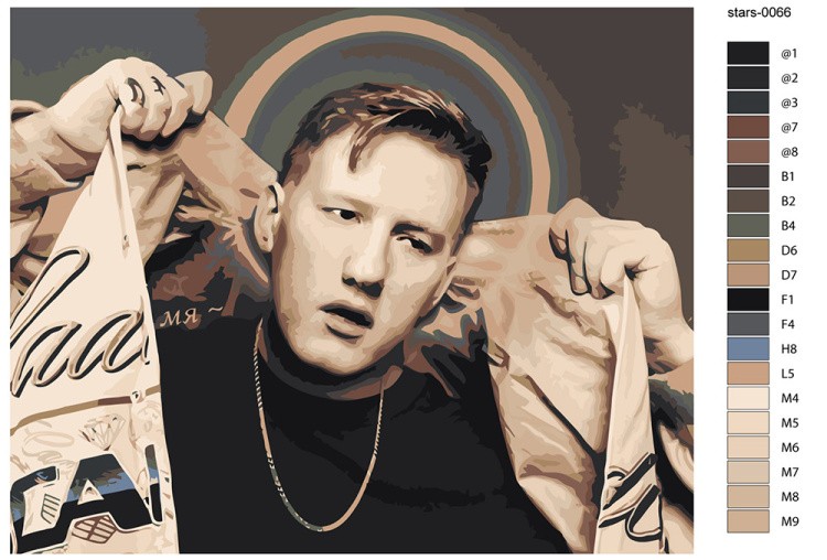 Картина по номерам «Блогер, стример и рэпер Даня Кашин арт» — картинка 2