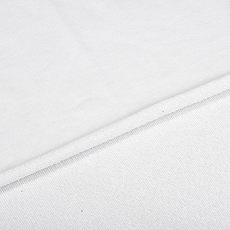 Ткань трикотаж Футер 3х нитка, петля, хлопок, 6 м, ширина 180 см, цвет: белый, TBY — картинка 3