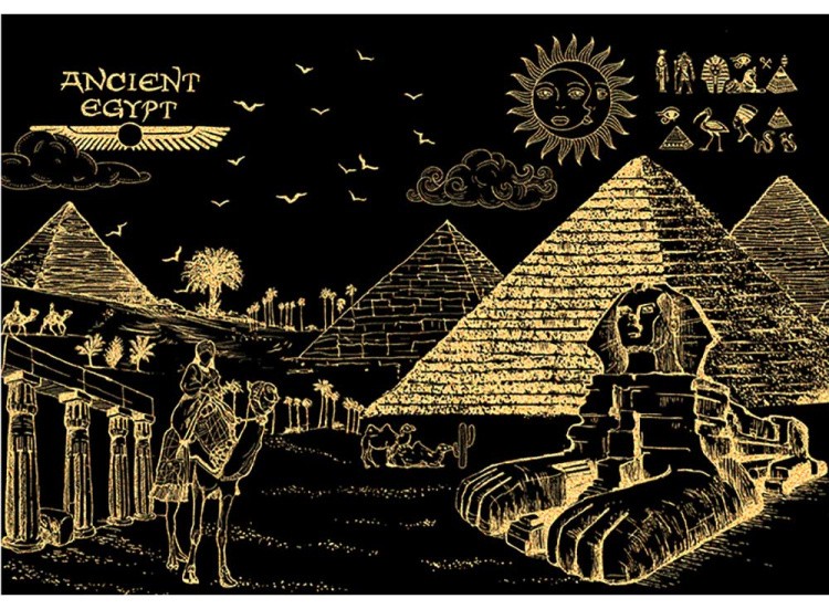 Скретч-картина «Путешествие в Египет»