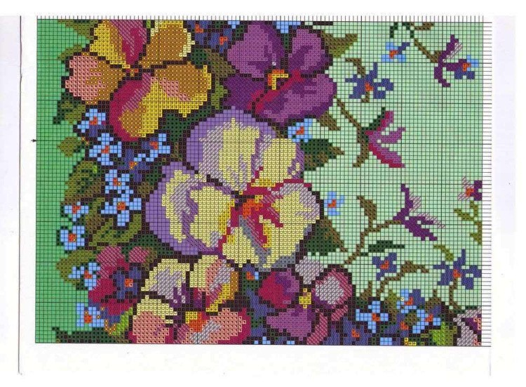 Набор для вышивания «Подушка. Анютки» — картинка 4