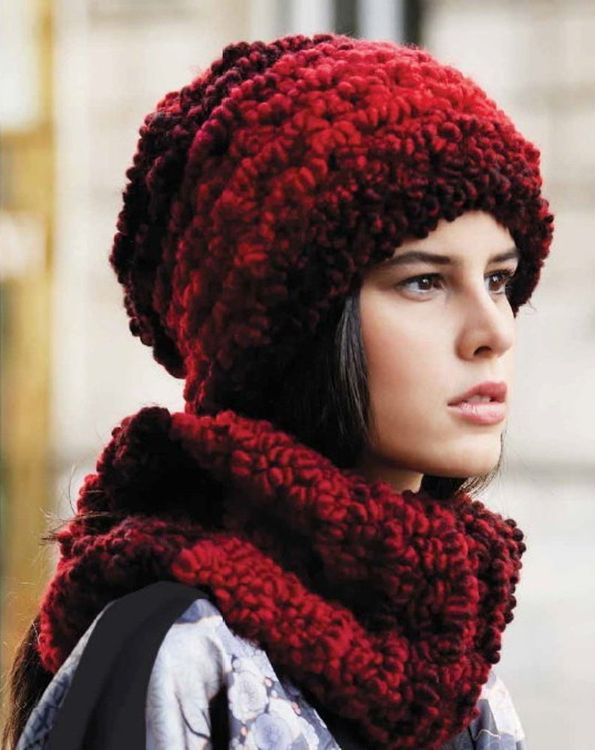 Пряжа ALIZE Fashion boucle (56), красный, 5 шт. по 100 г — картинка 2