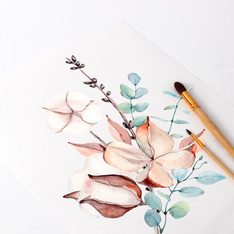 Бумага для акварели А4 «Незнакомка», среднее зерно, 10 л, 200г/м2, BRAUBERG ART CLASSIC — картинка 5