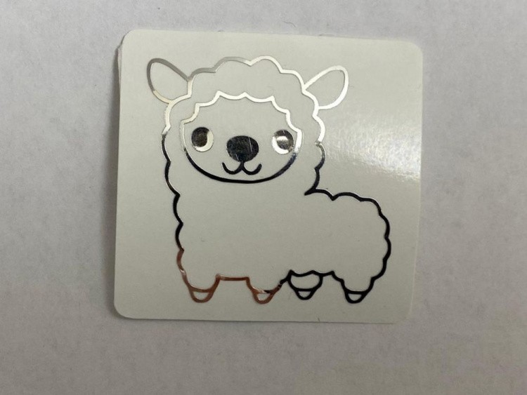 №508 Наклейка (Серебро) Sticker, Art Blong — картинка 2