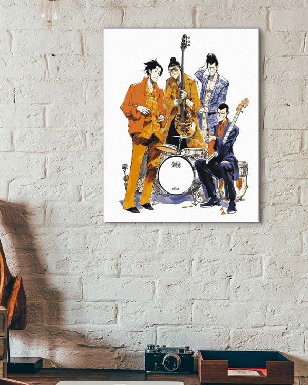 Картина по номерам «Японская аниме рок-группа» — картинка 3