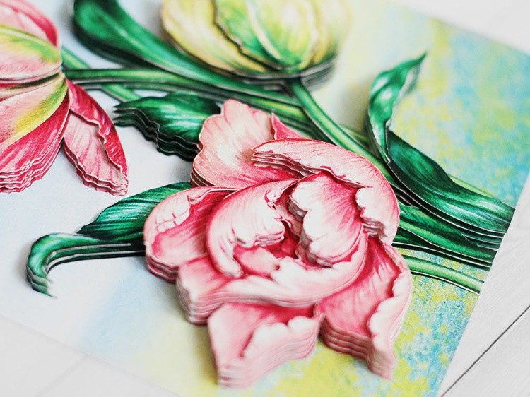 Папертоль «Весенние тюльпаны» — картинка 2