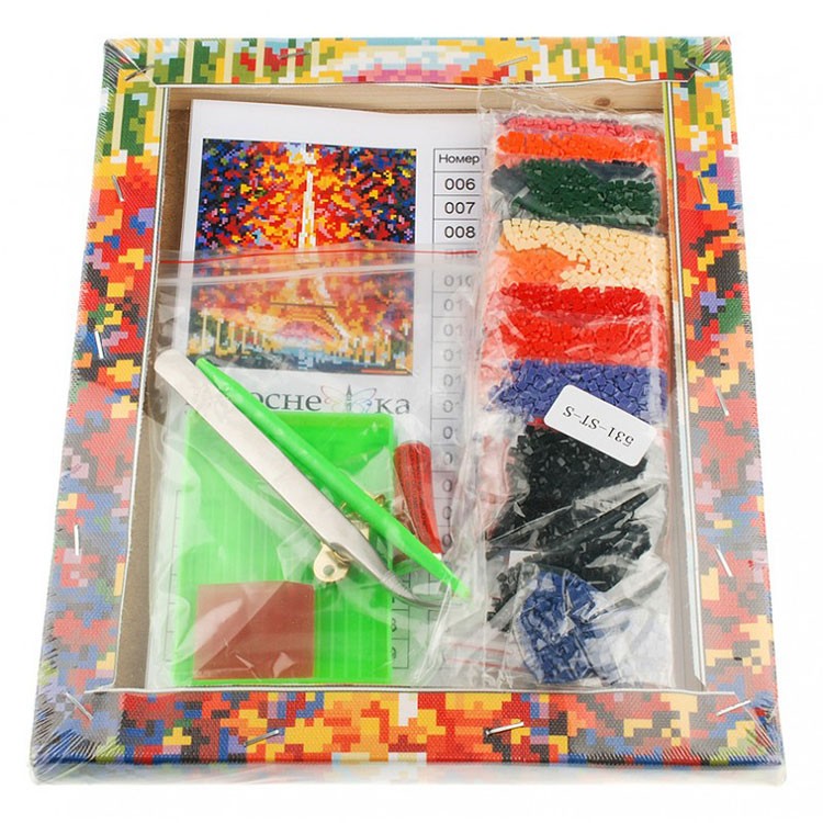 Алмазная вышивка «Париж - огни Эйфелевой башни» — картинка 3