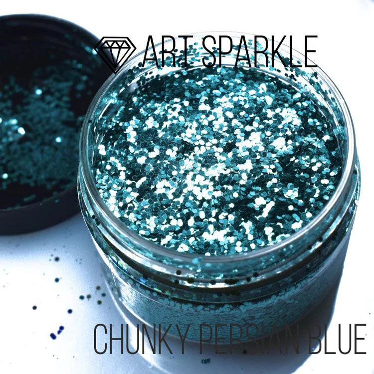 Глиттер крупный Chunky Persian Blue, 50 г, Craftsmen.store — картинка 2