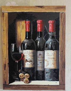 Картина по номерам «Коллекционное вино»